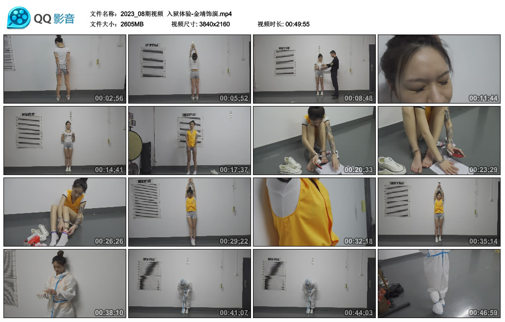 【艺束人生】2023_08期视频  入狱体验-金靖饰演